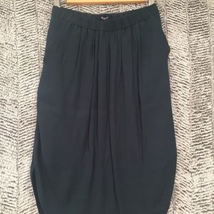 Madewell Forest Green Flowy Skirt